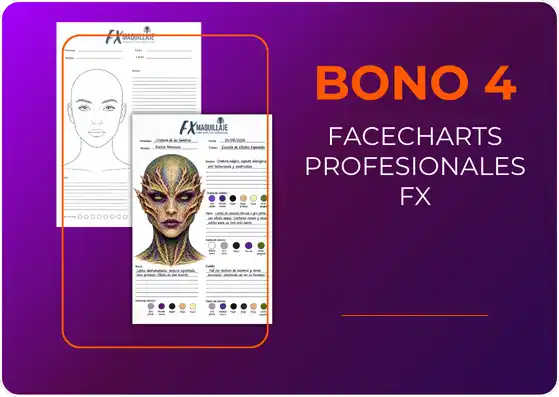 Facecharts para maquillaje fx